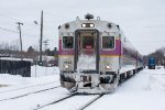 An inbound Commuter Rail arrives at Ayer